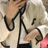 Women Basic Vintage Casual All-match College Pockets Overcoats Designer Prevalent Ins Spring Fall Straight Trendy