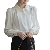 And Autumn 2025 New Fashion Leisure Long Sleeve White Shirt Female Loose Temperament Work Commuting Professional Dress