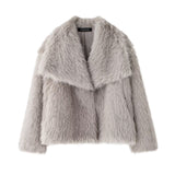 Women's Winter Fashion Temperament Style Wind Artificial Fur Coat
