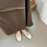 Head Shallow Single Shoes Women 2025 Spring And Autumn New French Evening Style Temperament Gentle Fairy Flat Bottom Retro Grandmother