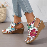 Zingj Size Wedge Sequined Sandals Female Summer 2024 New Lightweight Wedge Heighten