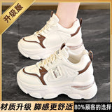 Height Old Dad Shoes 2025 New Women's Spring And Autumn Thick Bottom Air Cushion Shock Absorbing Sneakers Show Smaller Casual Women's