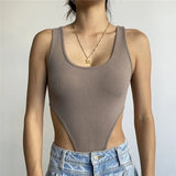 Zingj Summer New Women's Fashion Sexy Back Slim Versatile Temperament Pure Color