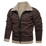 Order 2025 New Thick Haired Man Coat Long Coat Wish Imitation Leather Velvet Japan And South Korea