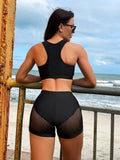 Zingj 2024 Outer Single Bikini Solid Color Bikini Ladies Split Dress Triangle Bikini