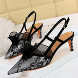 Shoes Lace Hollow Woman Pumps Sexy High Heels Party Shoes Fashion Women Heels Ladies Shoes Women Sandals Plus Size 42
