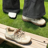New Four-Season Forrest Shoes Wasteland Wind Thick-Sed-Stuel-Stude Shoes High-Value Niche Board