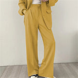 Zingj And Autumn New Blazer Female British Wind Casual Versatile Blue Small Medium Long Suit