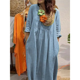 Spring And Summer Women's V-Neck Casual Solid Cotton Pocket