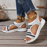 Size 25 Spring And Summer New Women's Thick-Soled Pedal Fish Mouth Flying Mesh Leisure Beach