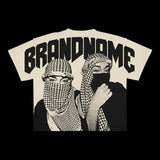 Y2K Harajuku Style T-Shirt Men's Hip-Hop Graphic Printing Cotton Punk