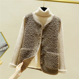 Plush Vest Women 2025 Autumn And Winter Short Korean Version Of The Fur