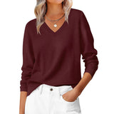 Autumn And Winter Leisure Jacket Classic Fashion Temperament Long-Sleeved V-Neck Large-Size Knitted
