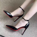 Heel High Heel Head In The Tip Of The Hollow Sexy Single Shoe Large Size High Heel Shoes With Simple