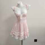 New Ballet Girl Lace Splicing Sling Dress With High-End Temperament Sweet Princess