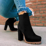 Head Leopard Print Coarse And Short-Carrying Knight Boots Women High Heel Tight Sleeve Velvet Fashion Boots
