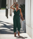 Tether Deep V-neck Strap Cotton Long