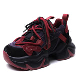 Color Old Dad Shoes In The Autumn And Winter 2025 New Thick Soles Light Casual Sneakers Warm Plus Velvet Cotton