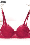 Women Sexy Push Up Bra Underwire Full Lace Brassiere Underwear Bras Bralette Lingerie Intimates
