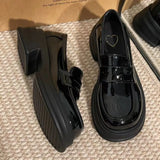 Style Small Leather Shoes Sweet Spring And Autumn High-End Thick Shoes Korean Version Of Jk Happy Shoes Fashion Single Shoes Women's