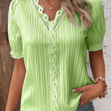 Summer New Holiday Fashion Hollow Short-Sleeved Women's