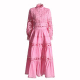 French Retro Style Suit 2025 New Lace Neckline Hollow Bare Waist Solid Dress Two Sets Of Female