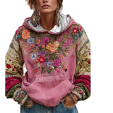 Selling Shirt Trend Japanese National Style Cherry Blossom Art Printing National Tide Loose Autumn And Winter