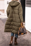 Solid Hooded Cotton Suit Long Sleeve Double-Sided Winter Warm Shirt Coat Cotton