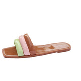 Red Slippers Women Summer Home Indoor Home Anti-Slip Thick Bottom Soft Bottom Home Plastic Bath Bathroom Cold