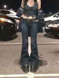 faded low waist vintage flared