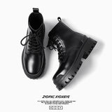 Zingj Martin Boot Men's High Top British Style Vintage Platform Shoes