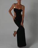 Women's Clothing 2024 Spring New Dress In The Long-Banded Repair Heavy Industry Luxury