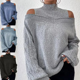 And Winter New Lace V-Neck Marinde Jersey Casual