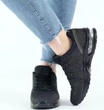 Women's Shoes Spring New Mesh Fly Weaving Breathable Lightweight Air Cushion Sneakers Women's Korean Version Of Student Casual Running