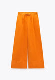 Women's Clothing INS Burst Cross Hanging Neck Top Trousers Set Fashion