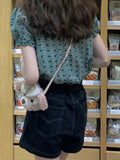Doll Collar Bubble Sleeves Broken Flower T-Shirt Shirt Women 2025 New Summer High-End Small Shirt