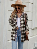 Sales Explosion 2025 Autumn Thousand Bird Plaid Plaid Long-Sleeved Shirt Women's