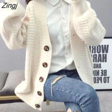 Women Knitted Kawaii Mujer Ins 2XL Solid All-match Casual Ulzzang Female Elegant Fashion Soft Korean Chic Outwear