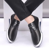 Zingj Plus-Size Hollow Out Men's Shoes Fashion Trend Youth Sandals Breathable Casual Leather
