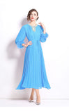 Heavy Industry Set Diamond Wool Sleeves High-Grade Pressure Folding Dress Women Loose Strap Belt Belt Elegant Long