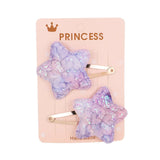 Glitter Cartoon Cartoon Love Heart Crown Hair Clips For Girls Handmade Hairpins Boutique Barrette Kids Hair