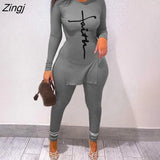 Tracksuit For Women Faith Letter Ribbed Knit Two Piece Set Casual 2 Pcs Outfits Long Sleeve Tshirts Pants Suit Matching