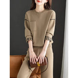 The Autumn Of 2025, The New Women's High-End Fashion Suit Is Age-Old And Fat Mm Hidden Meat Leisure Two