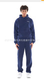 New Zippered Open-Shirt Trousers Simple Letter-Print Hooded Jacket Jacket