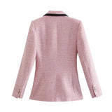 Tweed Contrast Blazer- Outfit