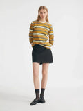 2025 New Striped T-Shirt Women Simple Casual Loose Thin Sleeve Long-Sleeved