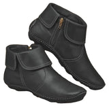 Female Round Head Artificial PU Casual Women's Leather Boots Side Zipper Martin Boots With Female Short