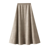 Hanging Half-Body Dress 2025 Autumn High Waist Is Thin And Covered With Meat A-Shaped Skirt Temperament Long Skirt Umbrella Skirt