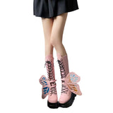Thick Bottom Boots 2025 New Punk-Style Personality Butterfly Slope And Thick Bottom High