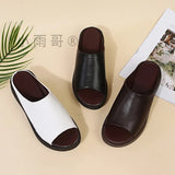 Slippers Women Wear 2025 Summer Women's Fish Mouth Fashion Thick-Soled Slippers Slopes And Women's
